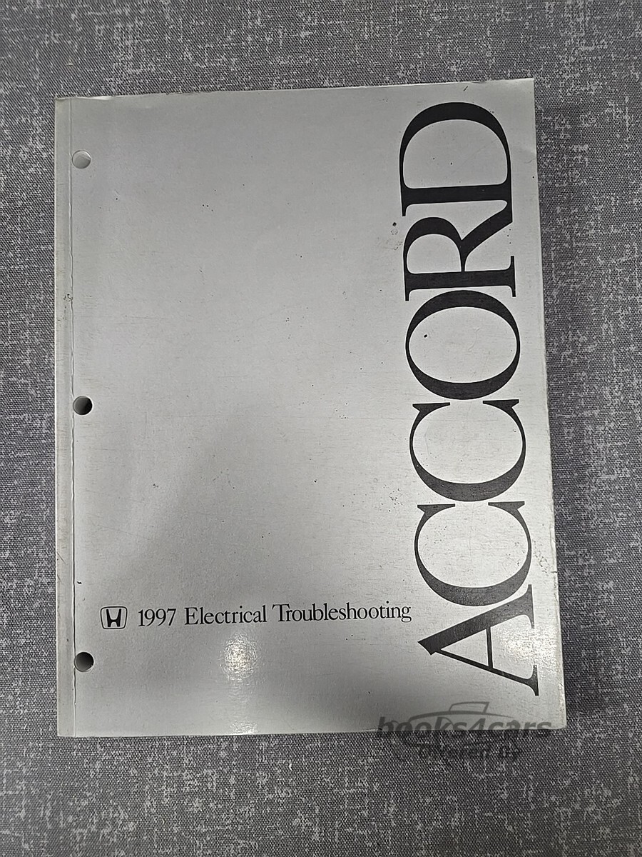 view cover of 1997 electrical troubleshooting manual by Honda for Accord