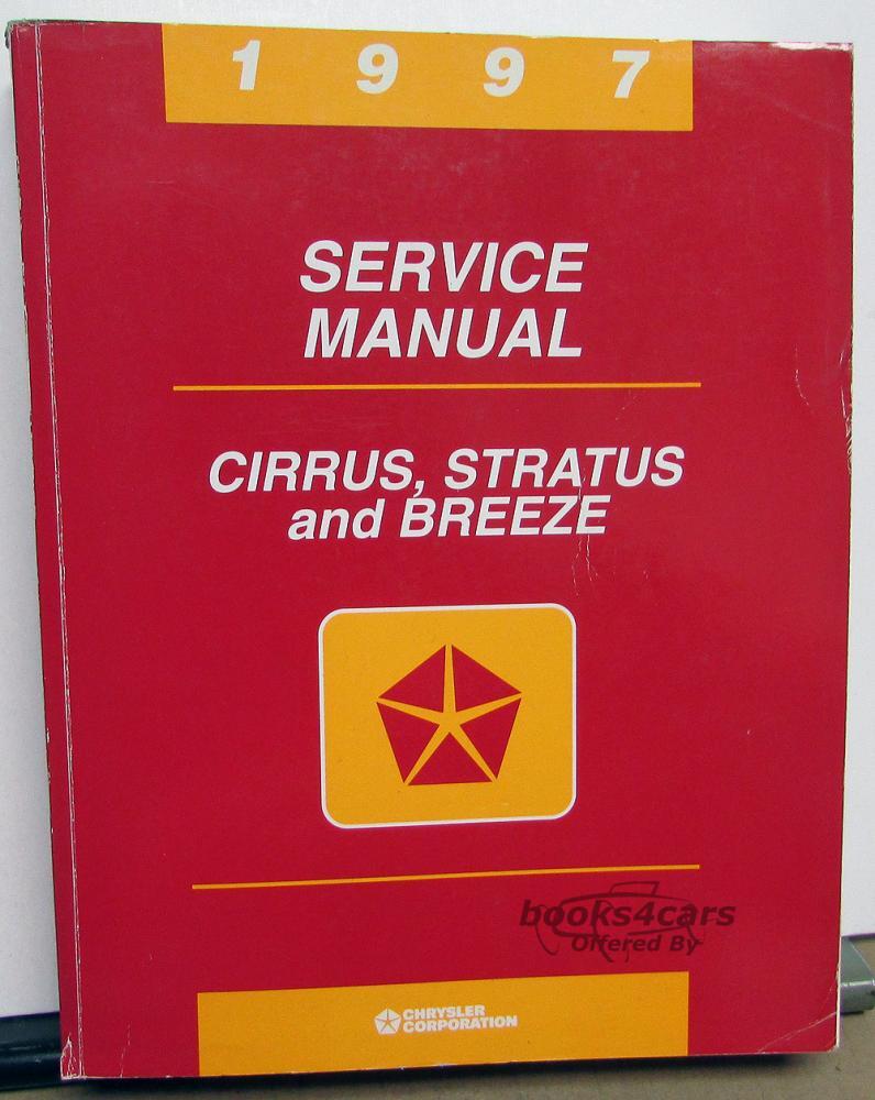 view cover of 1997 Cirrus Stratus Breeze Shop Service Repair Manual for Chrysler Dodge & Plymouth