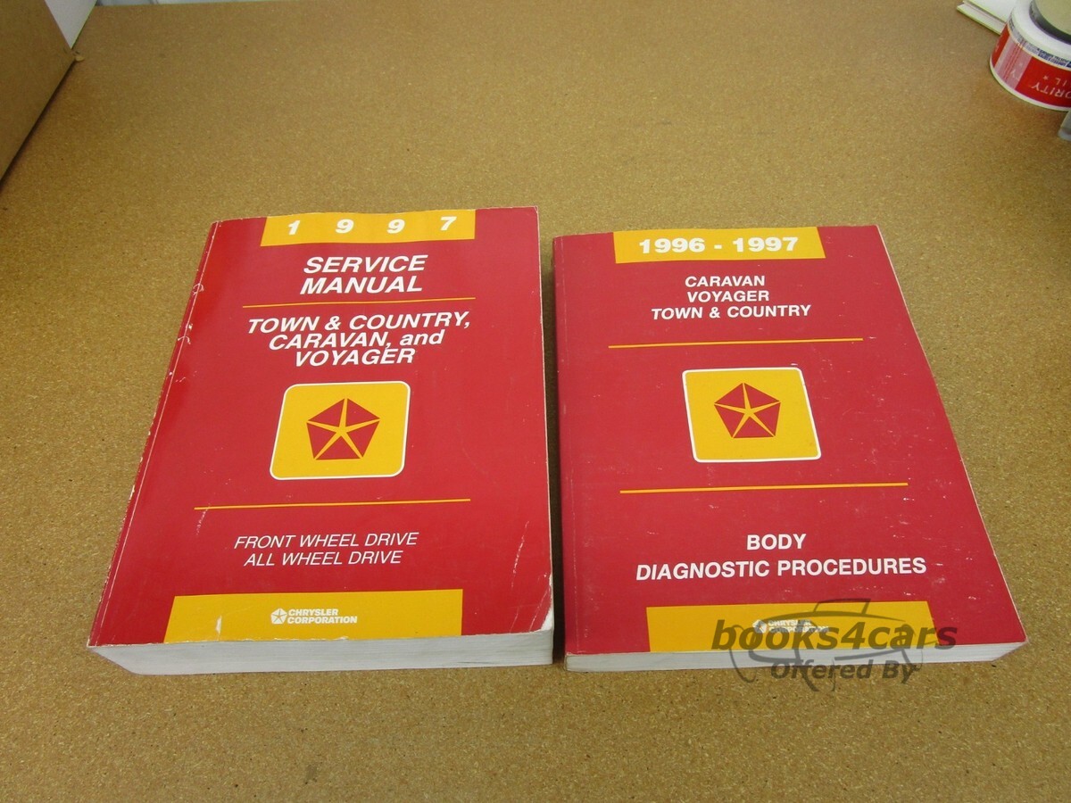 view cover of 1997 Minivan shop service repair manual for Caravan Voyager and Town & Country by Chrysler Dodge & Plymouth