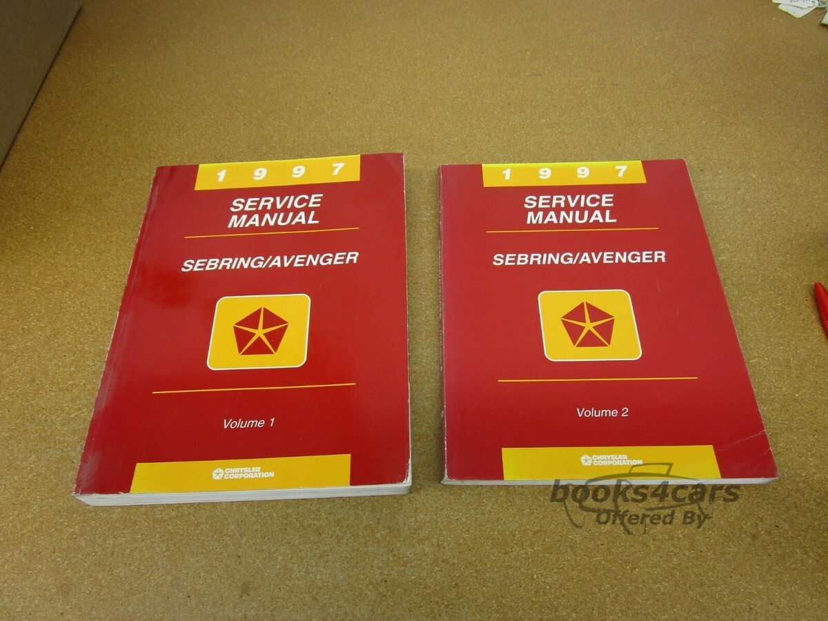 view cover of 1997 Sebring Avenger coupe shop Service repair Manual for Chrysler & Dodge 2-volume set