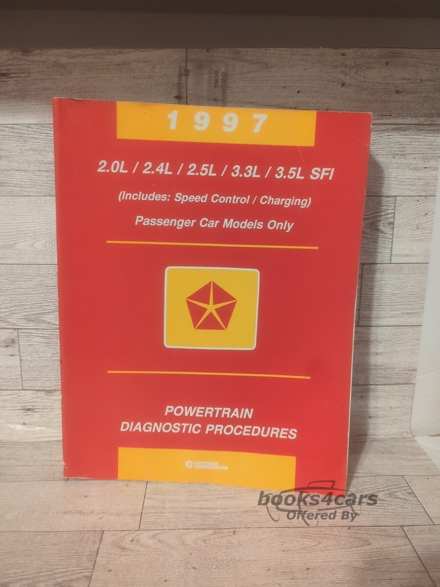 view cover of 1997 Passenger Cars Only Powertrain Diagnostic Procedures Manual by Chrysler (2.0L, 2.4L, 2.5L, 3.3L, 3.5L SFI)