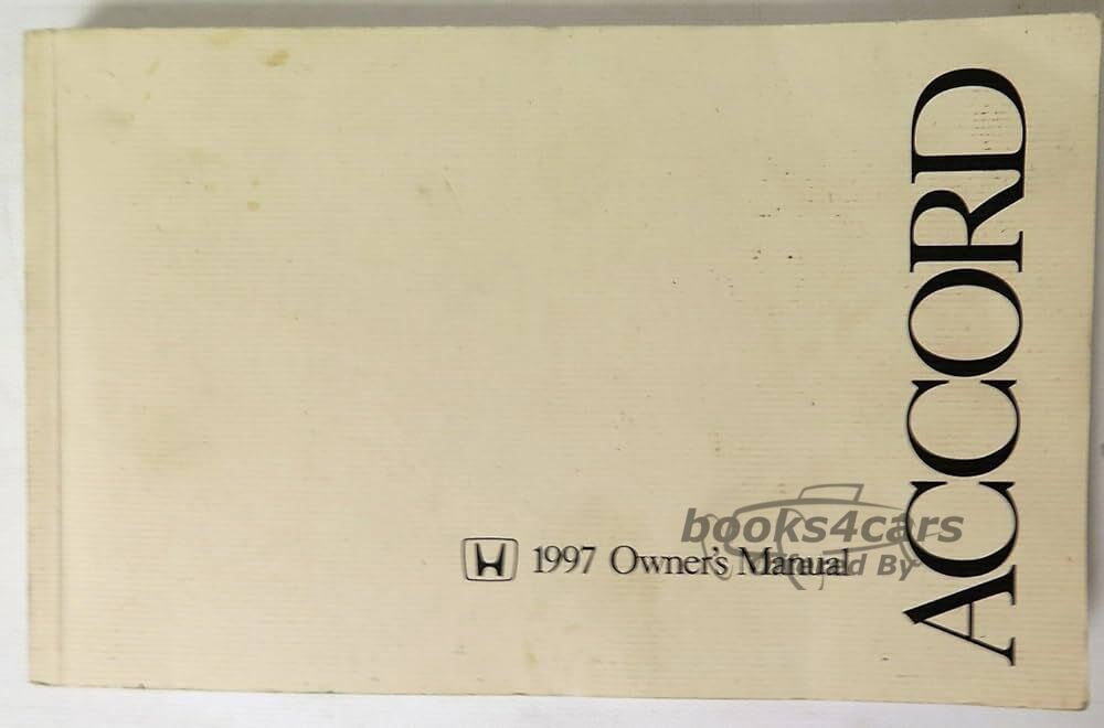 view cover of 1997 Accord 4-door Owners Manual by Honda