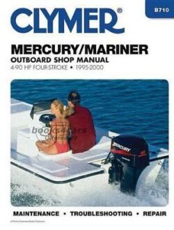 view cover of 1995-2000 4 90 hp Four Stroke Outboards Marine Shop Service Repair Manual, 550 pages by Clymer for Mercury and Mariner