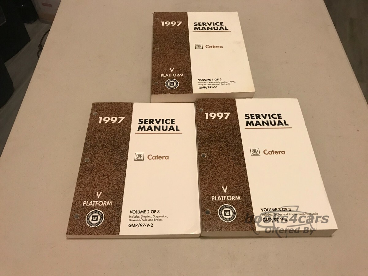 view cover of 1997 Catera Shop Service Repair Manual, 3 volume set by Cadillac