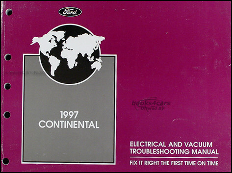view cover of 1997 Continental Electrical & Vacuum Troubleshooting Manual by Lincoln