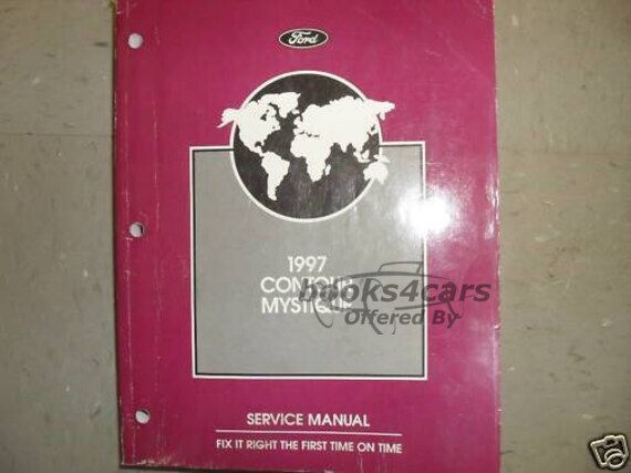 view cover of 1997 Contour Mystique Shop Service Repair Manual by Ford & Mercury
