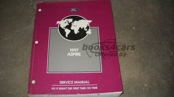 view cover of 1997 Aspire Shop Service Repair Manual by Ford