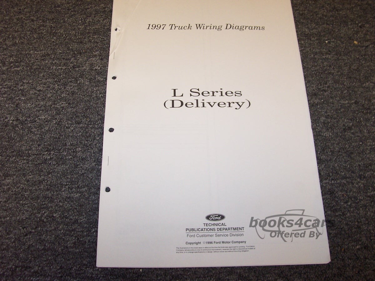 view cover of 1997 L Series Delivery Wiring Diagram by Ford