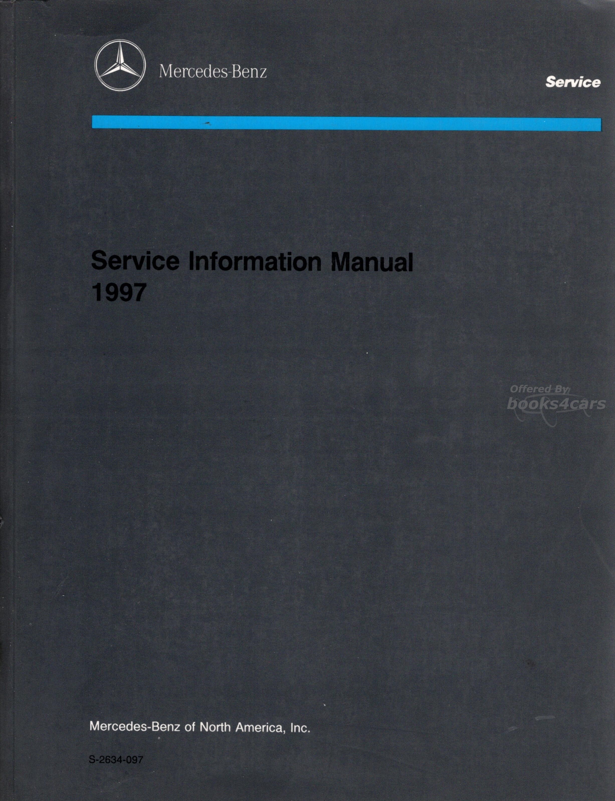 view cover of 1997 Mercedes Service Information Manual