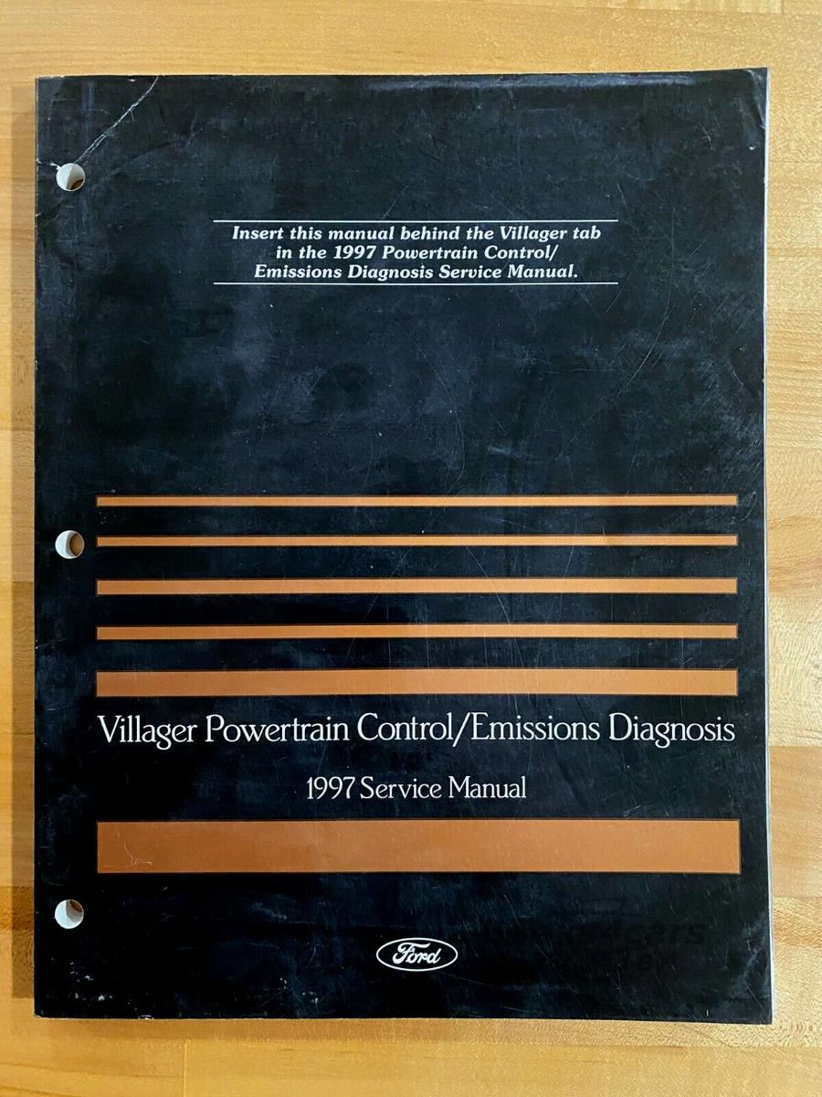 view cover of 1997 Villager Powertrain Control Emission Diagnosis Service Manual by Mercury