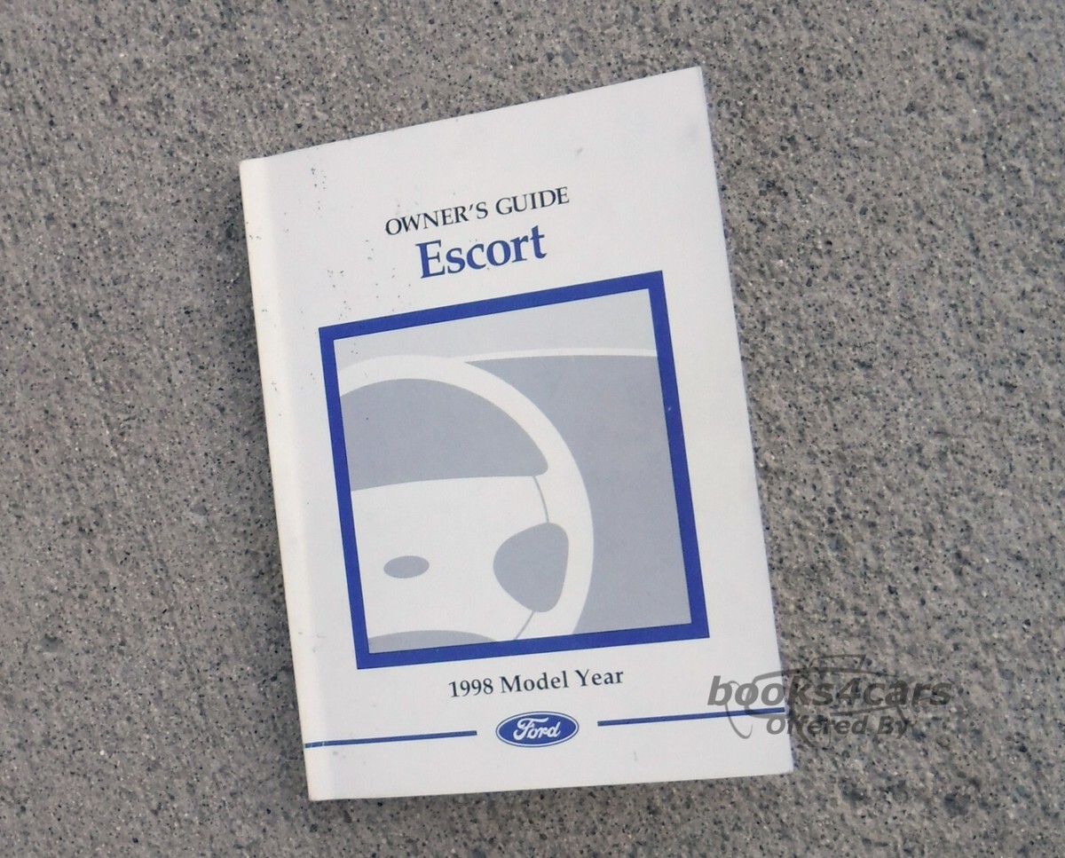 view cover of 1998 Escort SEDAN Owners Manual by Ford