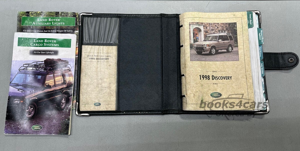 view cover of 1998 Discovery Owners Manual by Land Rover