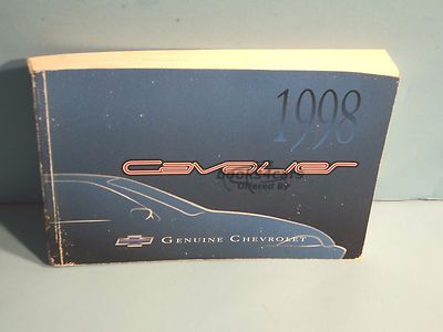 view cover of 1998 Cavalier Owners Manual by Chevrolet