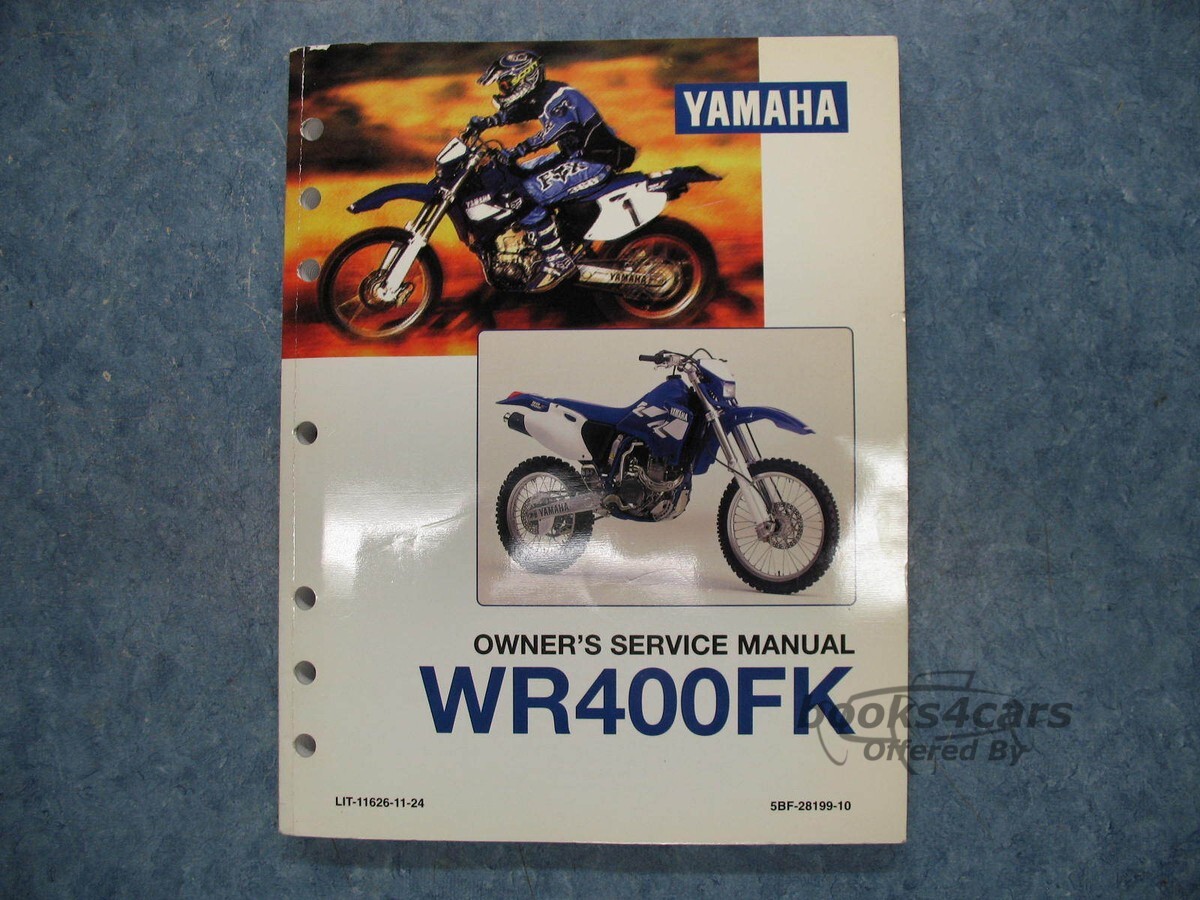 view cover of 1998 WR400FK Shop Service Repair Manual by Yamaha for all WR 400 FK