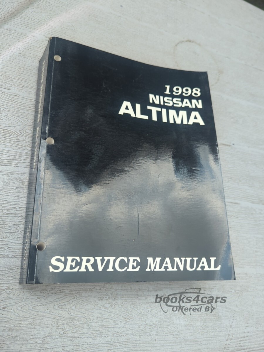view cover of 1998 Altima Shop Service Repair Manual by Nissan for Altima & Stanza