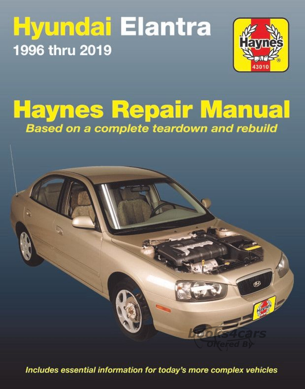 view cover of 1996-2019 Elantra Shop Service Repair Manual by Haynes for Hyundai