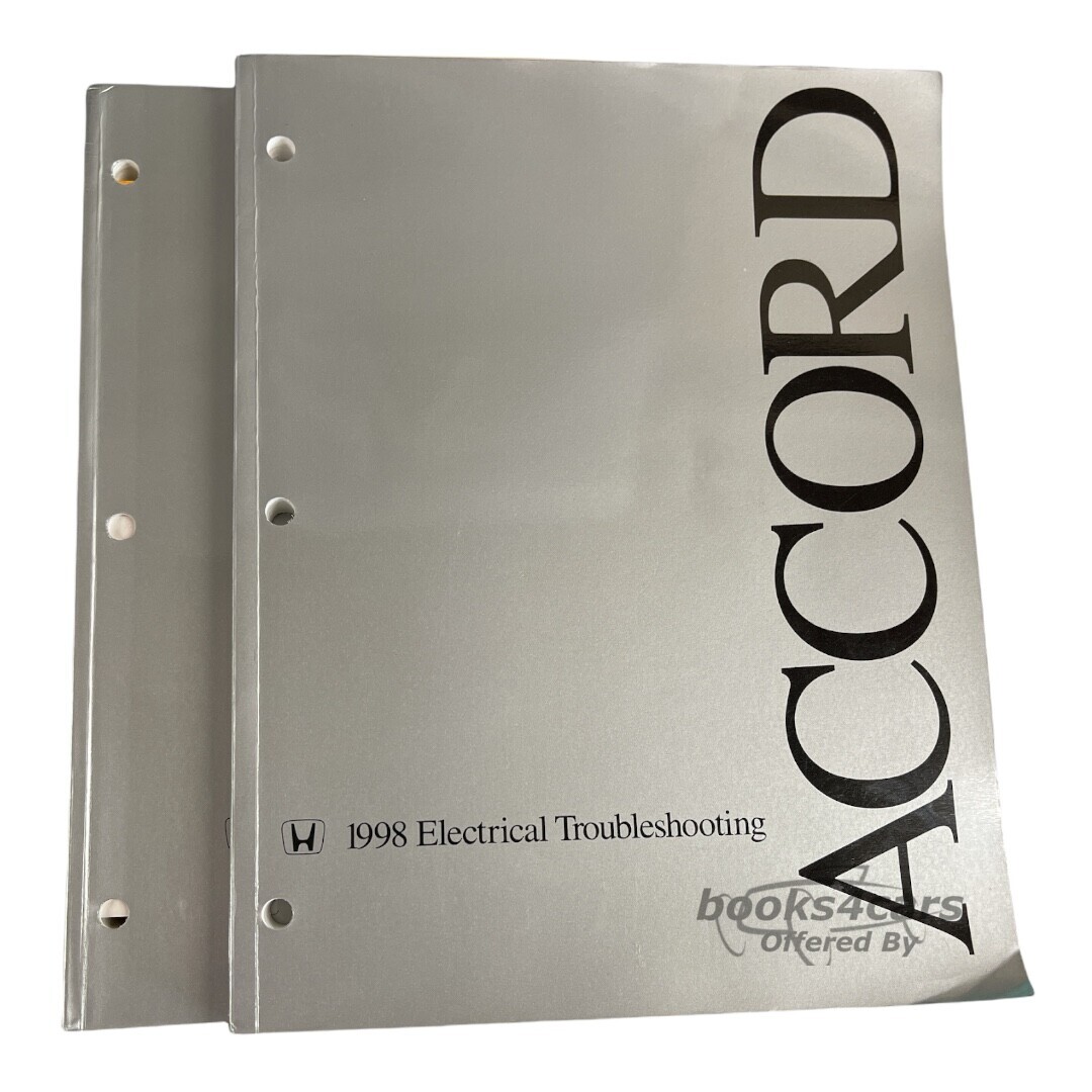 view cover of 1998 electrical troubleshoot manual by Honda for Accord