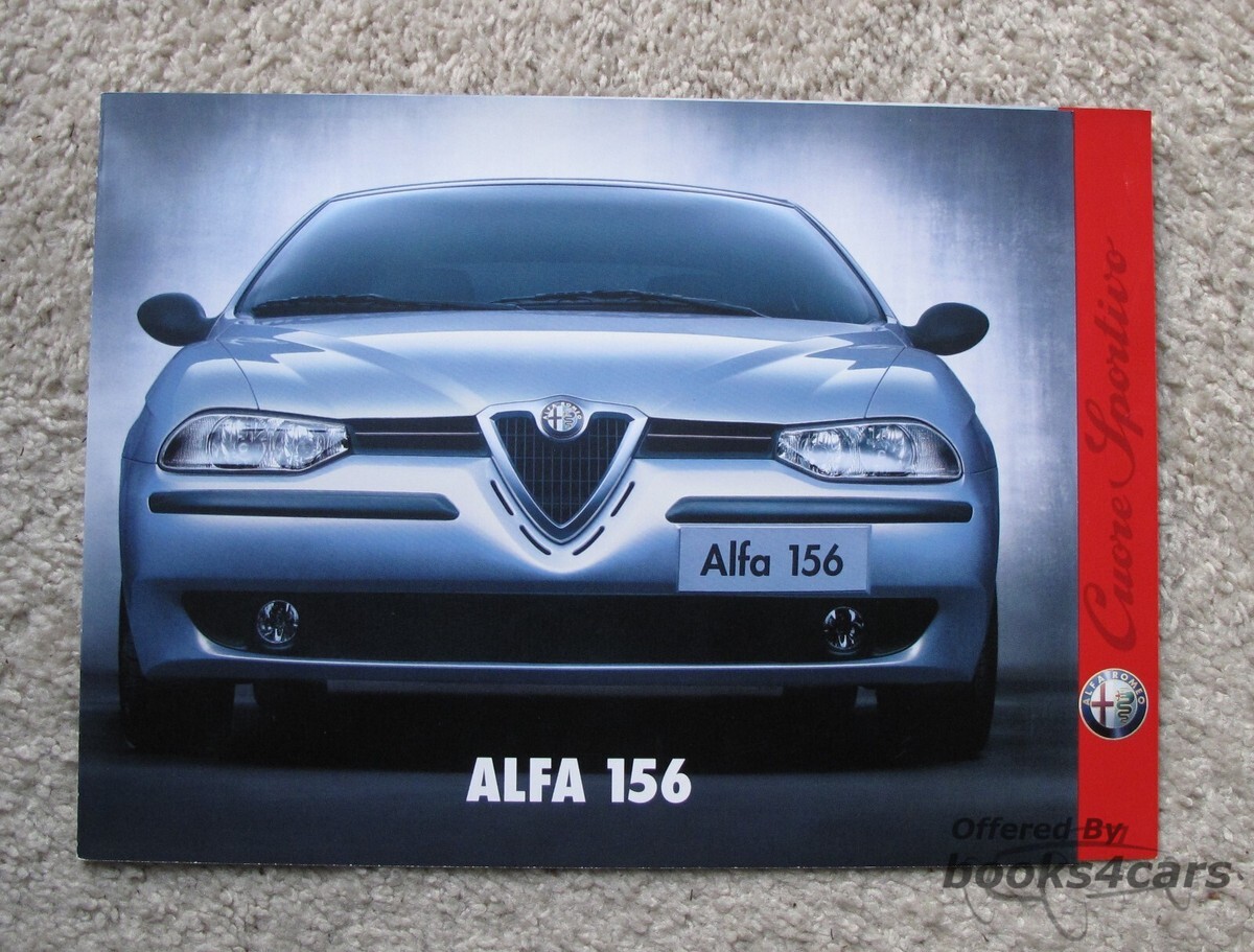 view cover of 1998 Alfa 156 Sales Brochure in German by Alfa Romeo