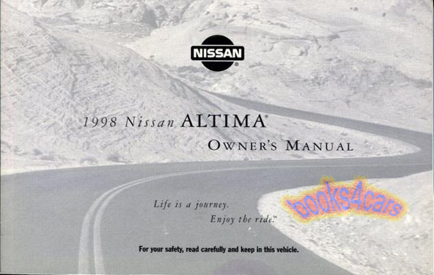 view cover of 1998 Altima Owners Manual by Nissan