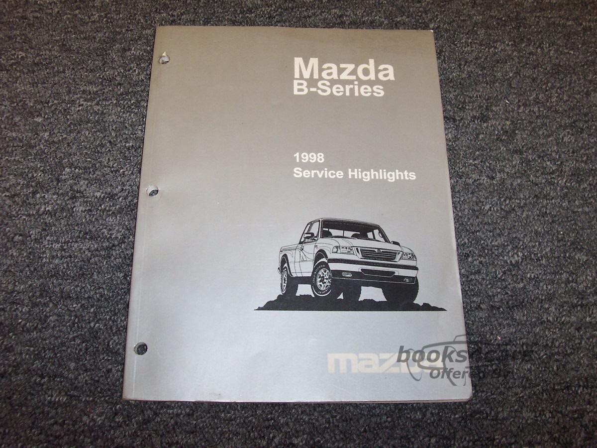 view cover of 1998 B-series Pickup Service Highlights by Mazda
