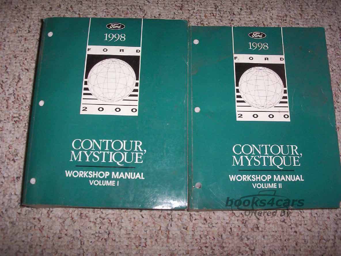 view cover of 1998 Contour Mystique Shop Service Repair Manual 2 Vol. Set by Ford & Mercury includes SVT