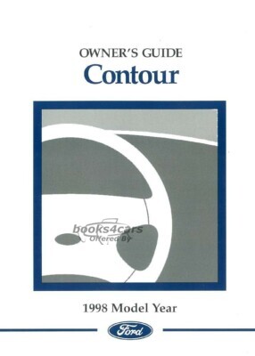 view cover of 1998 Contour Owners Manual by Ford