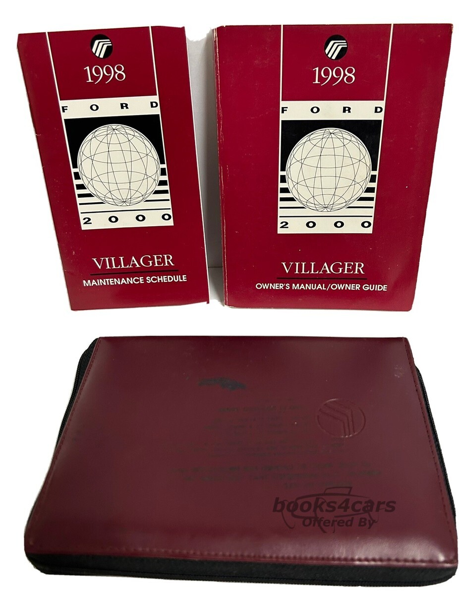 view cover of 1998 Mercury Villager Owners Manual
