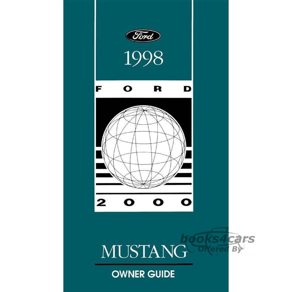 view cover of 1998 Mustang owners manual by Ford