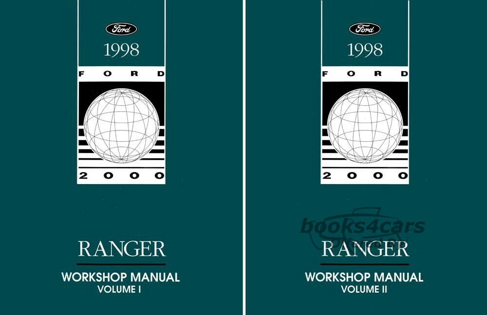 view cover of 1998 Ranger Shop Service Repair Manual by Ford Truck 2 Vol. Set