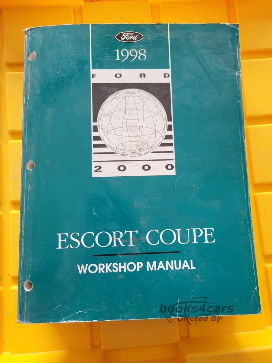 view cover of 1998 Escort Coupe Shop Manual by Ford