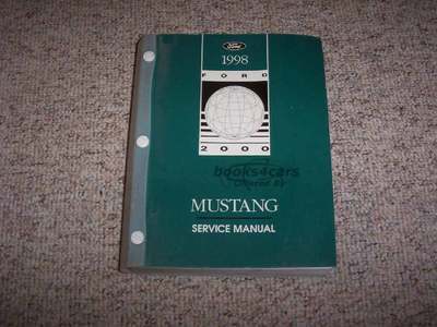 view cover of 1998 Mustang Shop Service Repair Manual by Ford