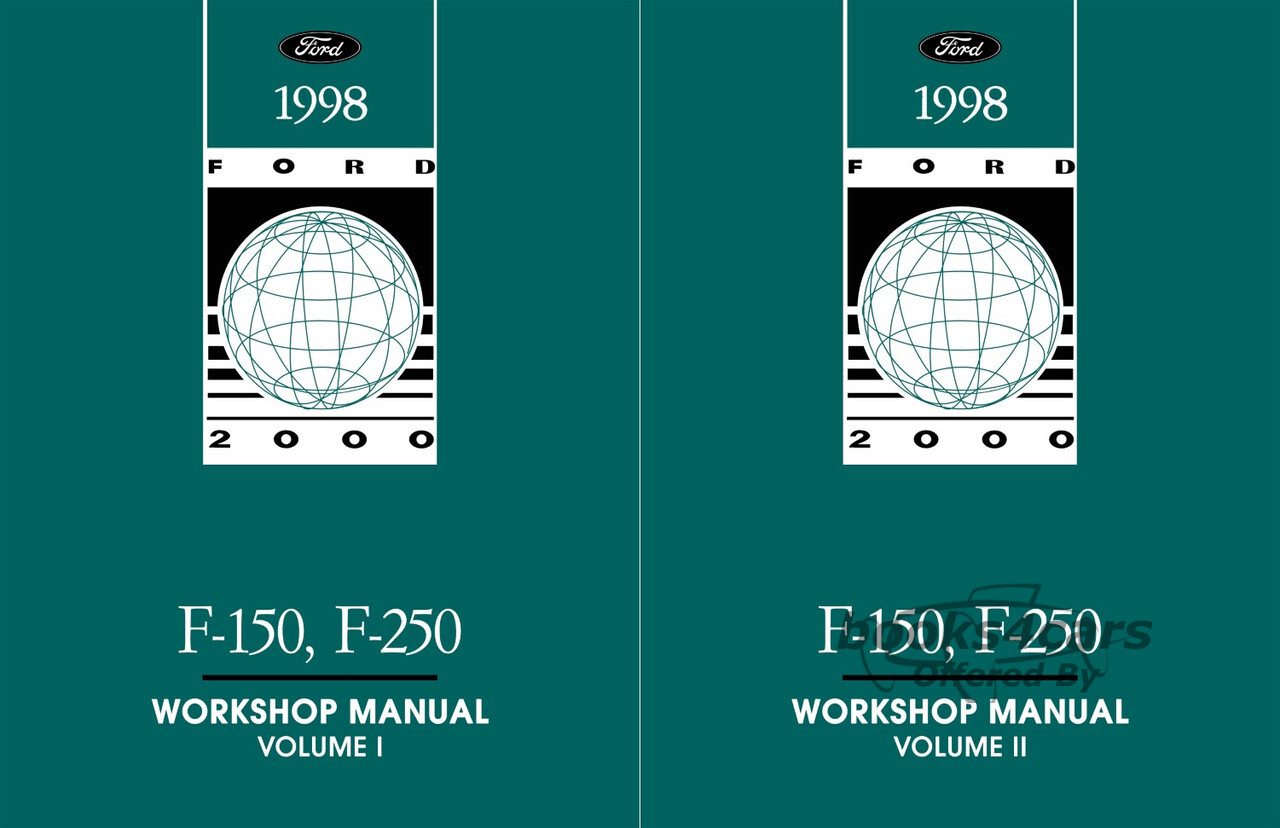 view cover of 1998 F-Series Factory Shop Service Repair Manual by Ford Truck F150 F250 F-150 F-250 2 volume set