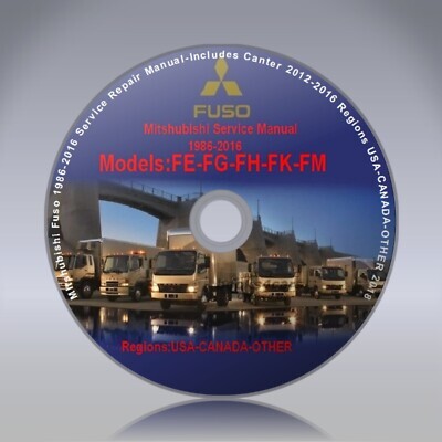 view cover of 1996-2001 Fuso truck all models Shop service repair Manual on CD by Mitsubishi