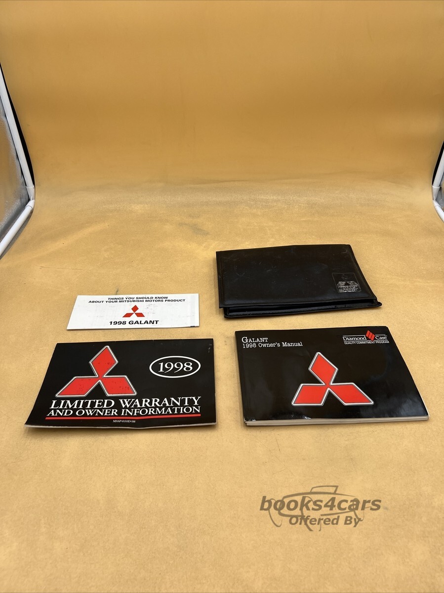 view cover of 1998 Galant Owners Manual by Mitsubishi
