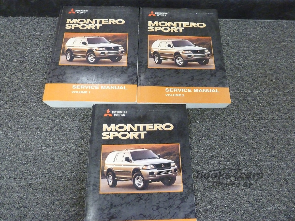 view cover of 1998 Montero Sport Shop Service Repair Manual set by Mitsubishi