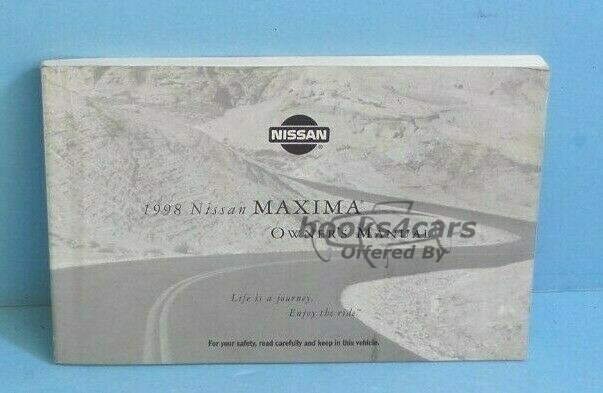 view cover of 1998 Maxima owners manual by Nissan