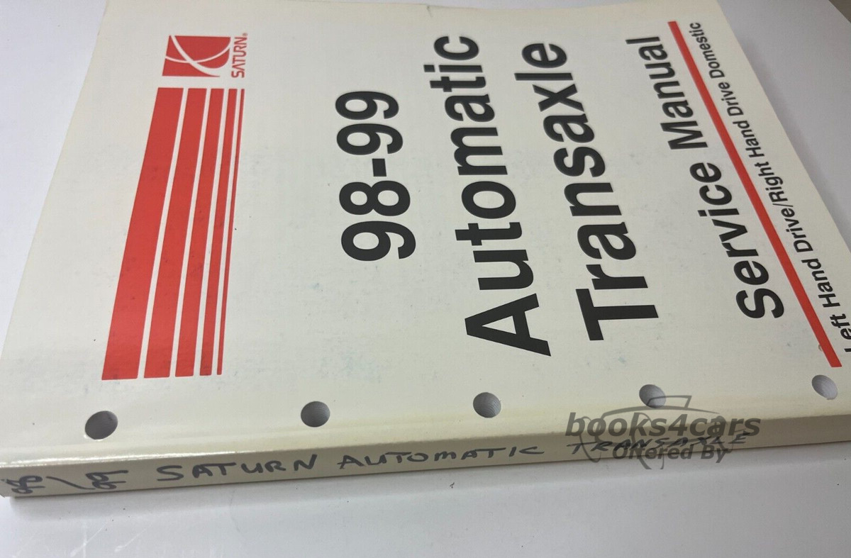 view cover of 1998-1999 Automatic Transaxle Shop Service Repair Manual by Saturn