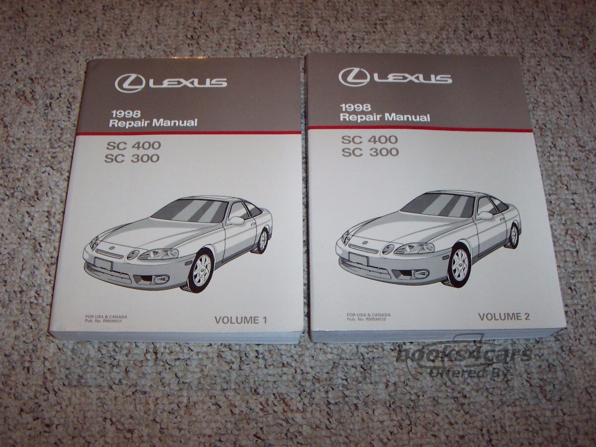 view cover of 1998 SC300 SC400 2 Vol. set Shop Service Repair Manual by Lexus