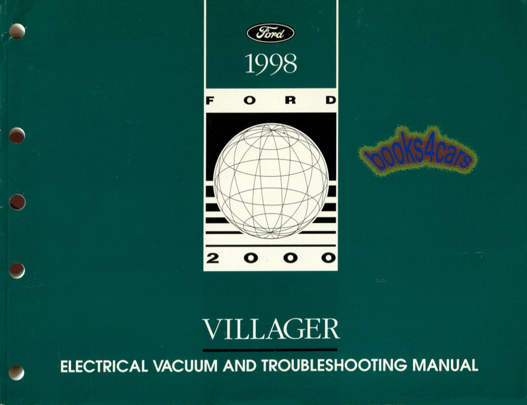 view cover of 1998 Villager electrical & vacuum troubleshooting manual by Mercury