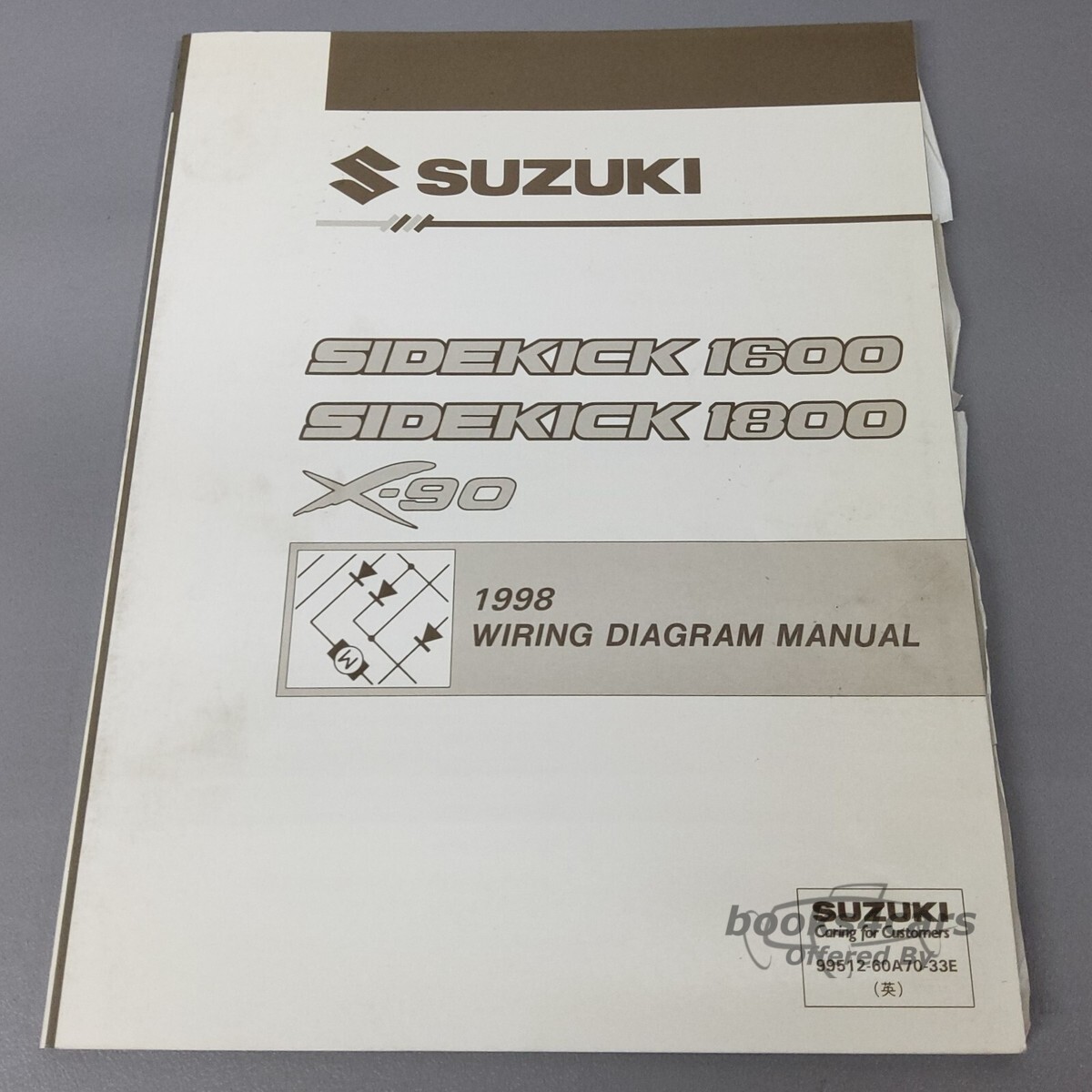 view cover of 1998 Sidekick Wiring Diagram Manual by Suzuki