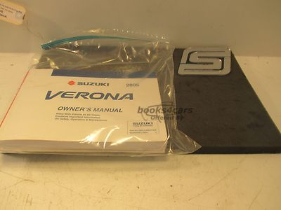 view cover of 2005 Verona Owners Manual by Suzuki