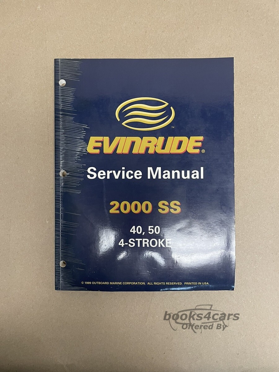 view cover of 2000 SS 40, 50 4-Stroke Service Manual by Evinrude
