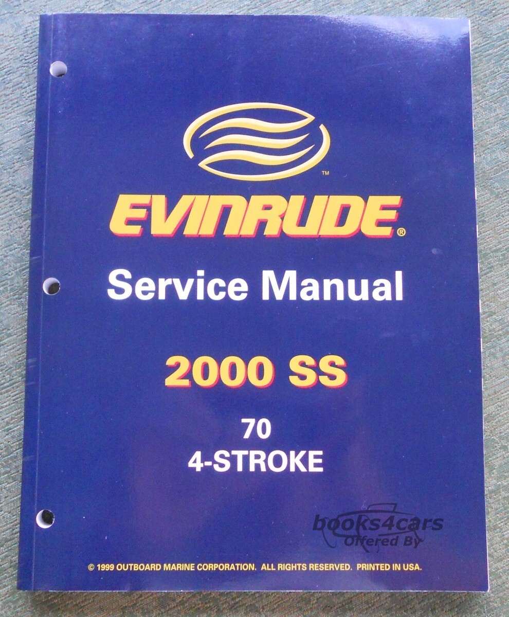 view cover of 2000 SS 70 4-Stroke Service Manual by Evinrude
