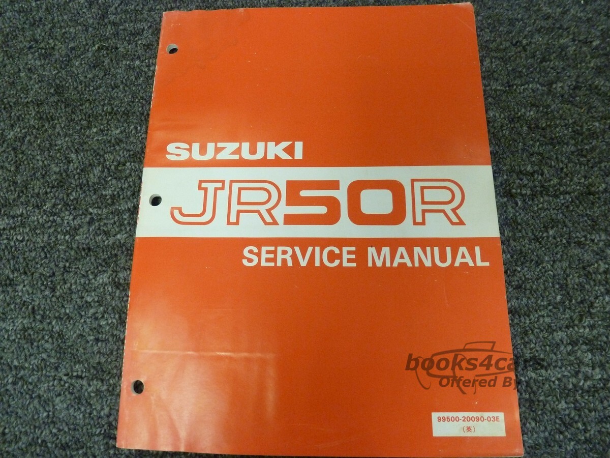 view cover of 1983 JR50R Shop Service Repair Manual by Suzuki