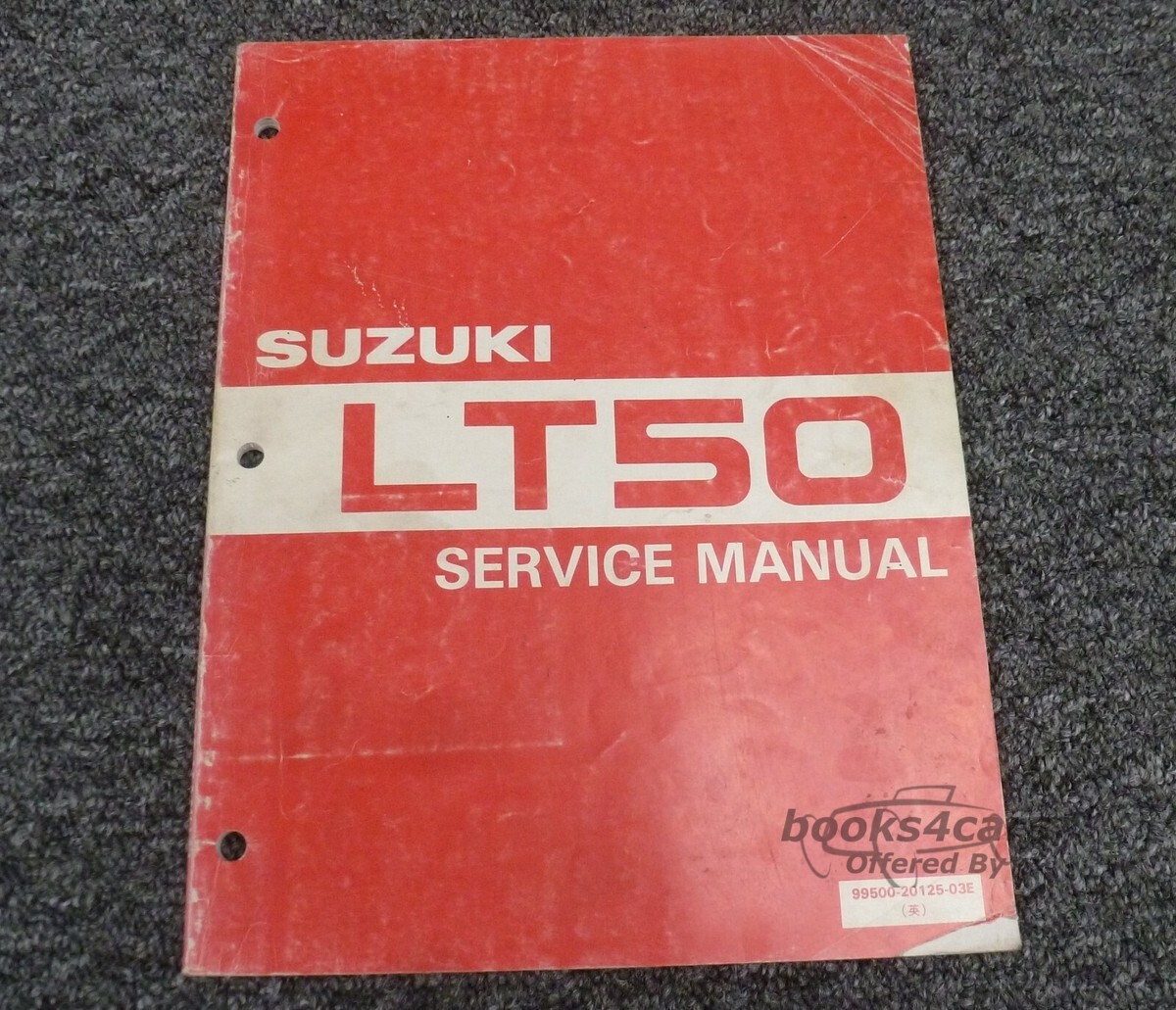 view cover of 1984 LT50 Shop Service Repair Manual by Suzuki