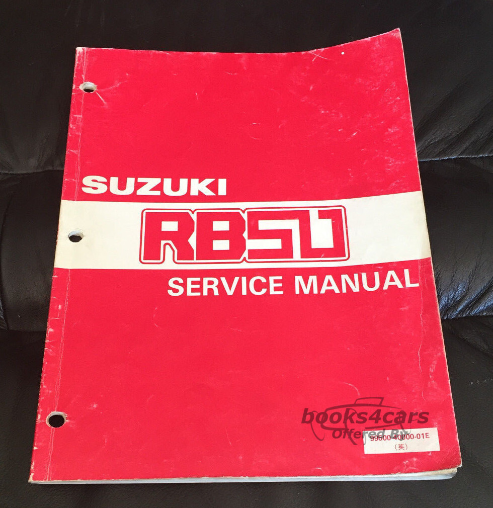 view cover of 1988 RB50 Shop Service Repair Manual by Suzuki
