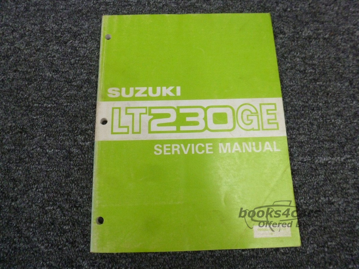 view cover of 1986 LT230GE Shop Service Repair Manual by Suzuki