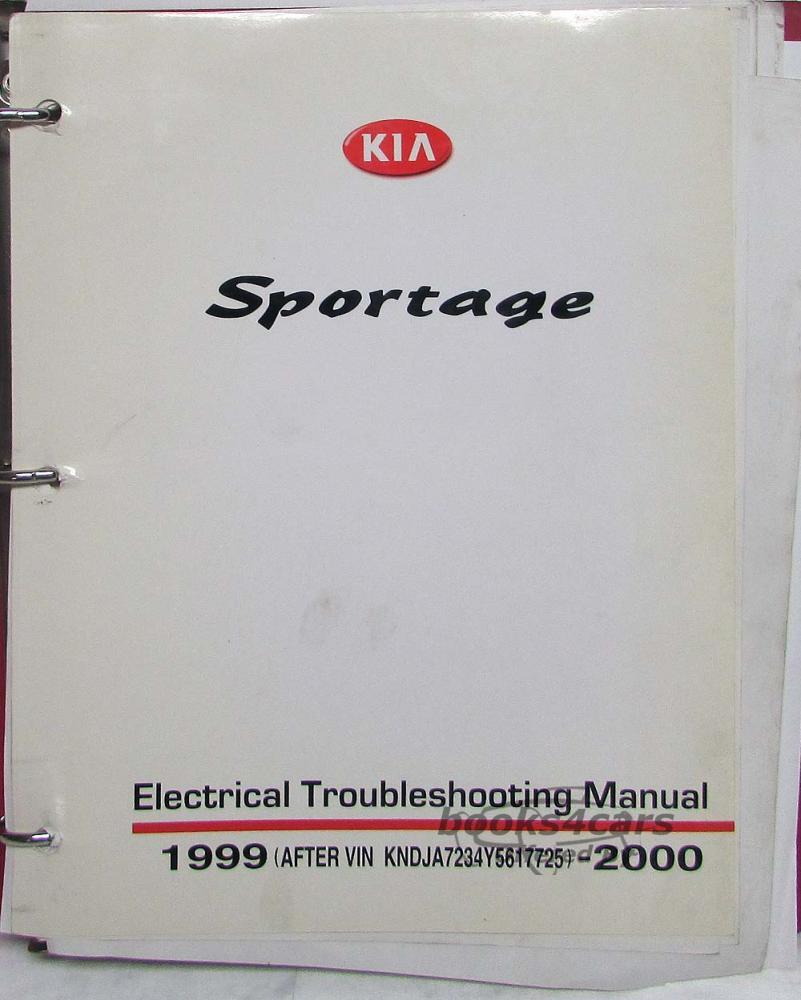 view cover of 1999-2000 Sportage Electrical Troubleshooting Manual by KIA