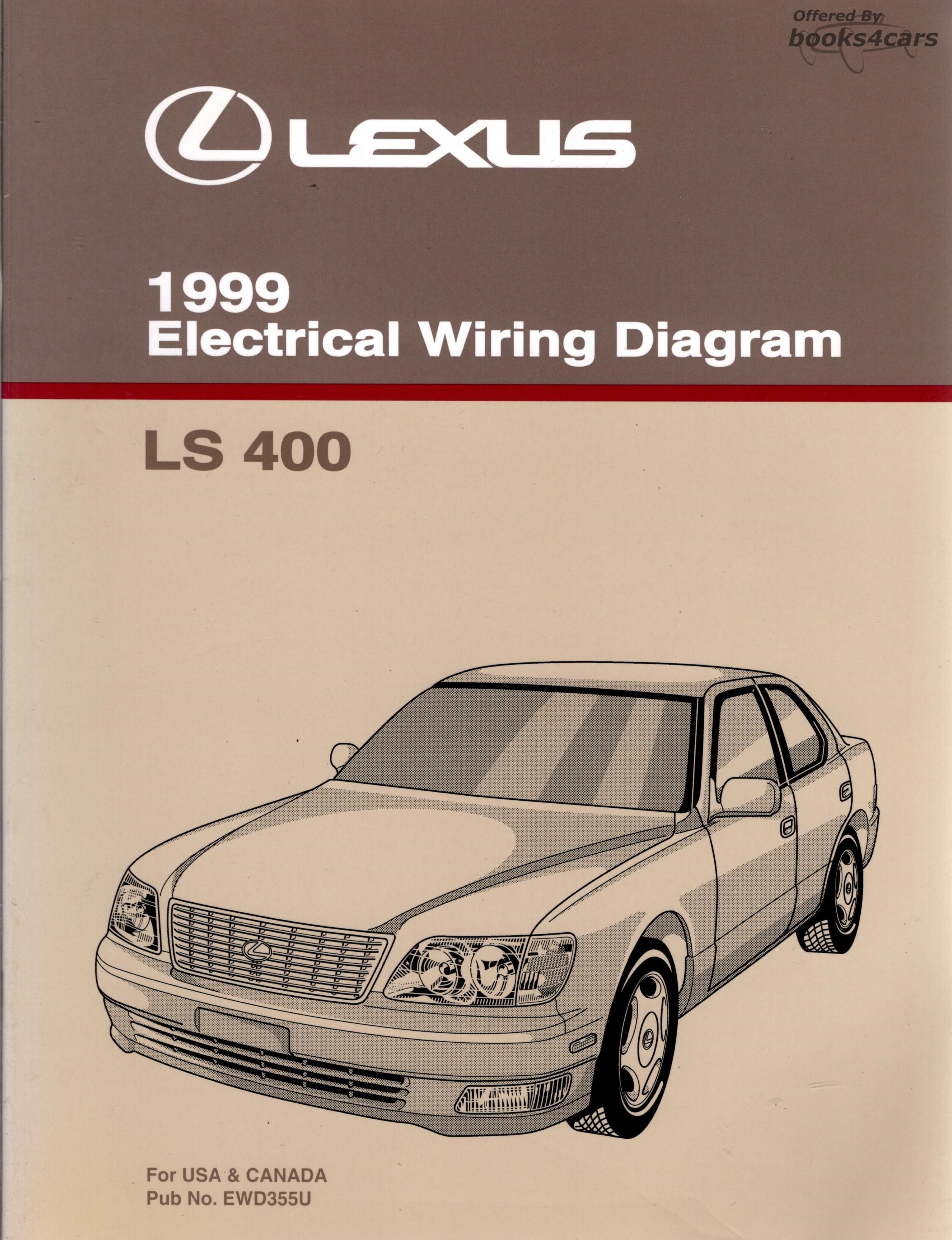 view cover of 1999 LS400 Electrical Wiring Diagrams Shop Manual by Lexus for LS 400