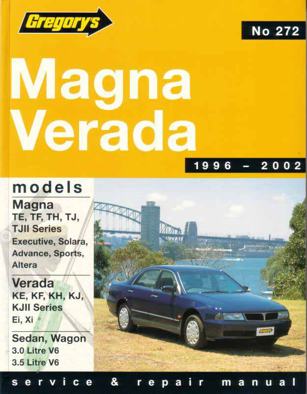 view cover of 1996-2005 Mitsubishi Diamante Magna Verada Shop Service Repair Manual for V6 cyl. 3.0 3.5 car by Gregorys